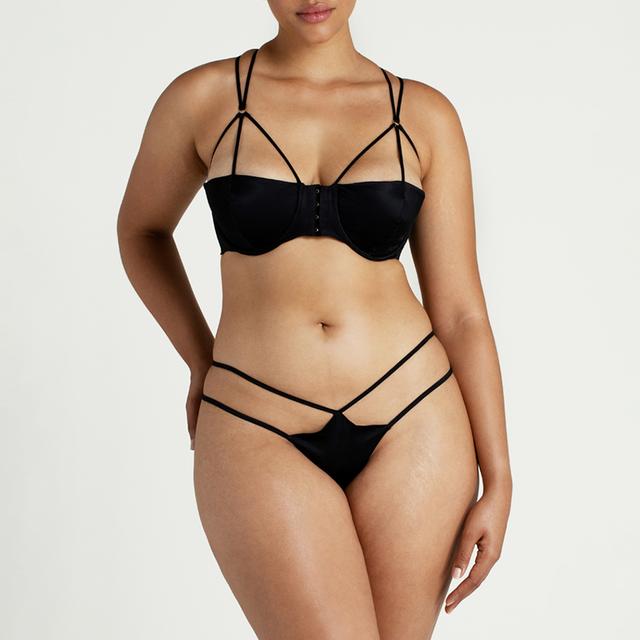 Coco De Mer Black Sylph Half Cup Bra - Size 36E