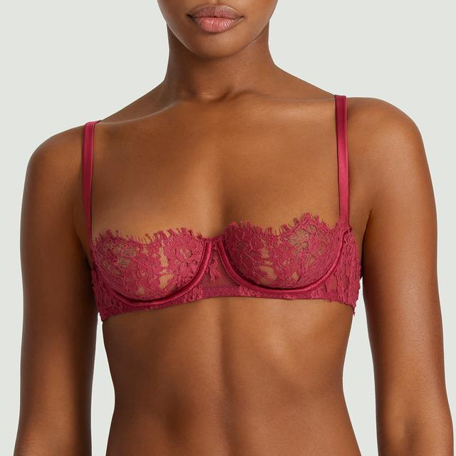 Coco De Mer Pink Zaria Half Cup Bra - Size 32D