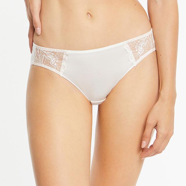Maison Lejaby Cream Floralys Brief - Size 8