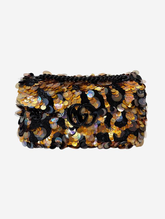 Pre-Loved Gucci Multicolour GG Marmont sequin-embellished bag - Size Standard