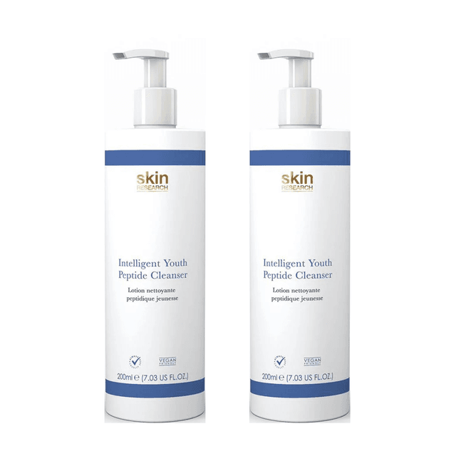 Skin Research Skin Research Youth Peptide Cleanser 200ml Twin Value Savings Pack - Size One Size