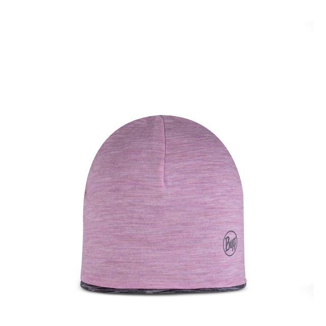 BUFF Reversible Merino Lightweight Beanie Youth Pansy Graphite Mu