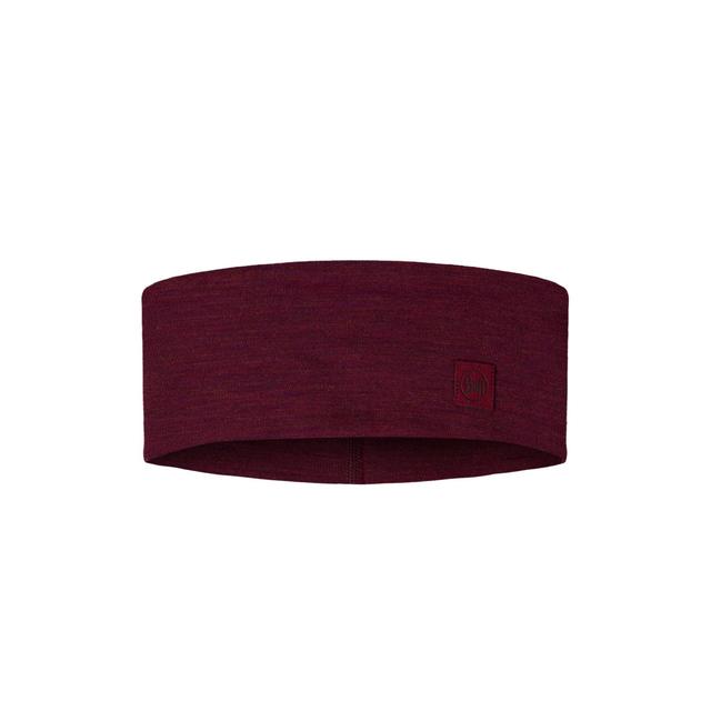 BUFF Merino Wide Headband Solid Tibetan Red Unisex