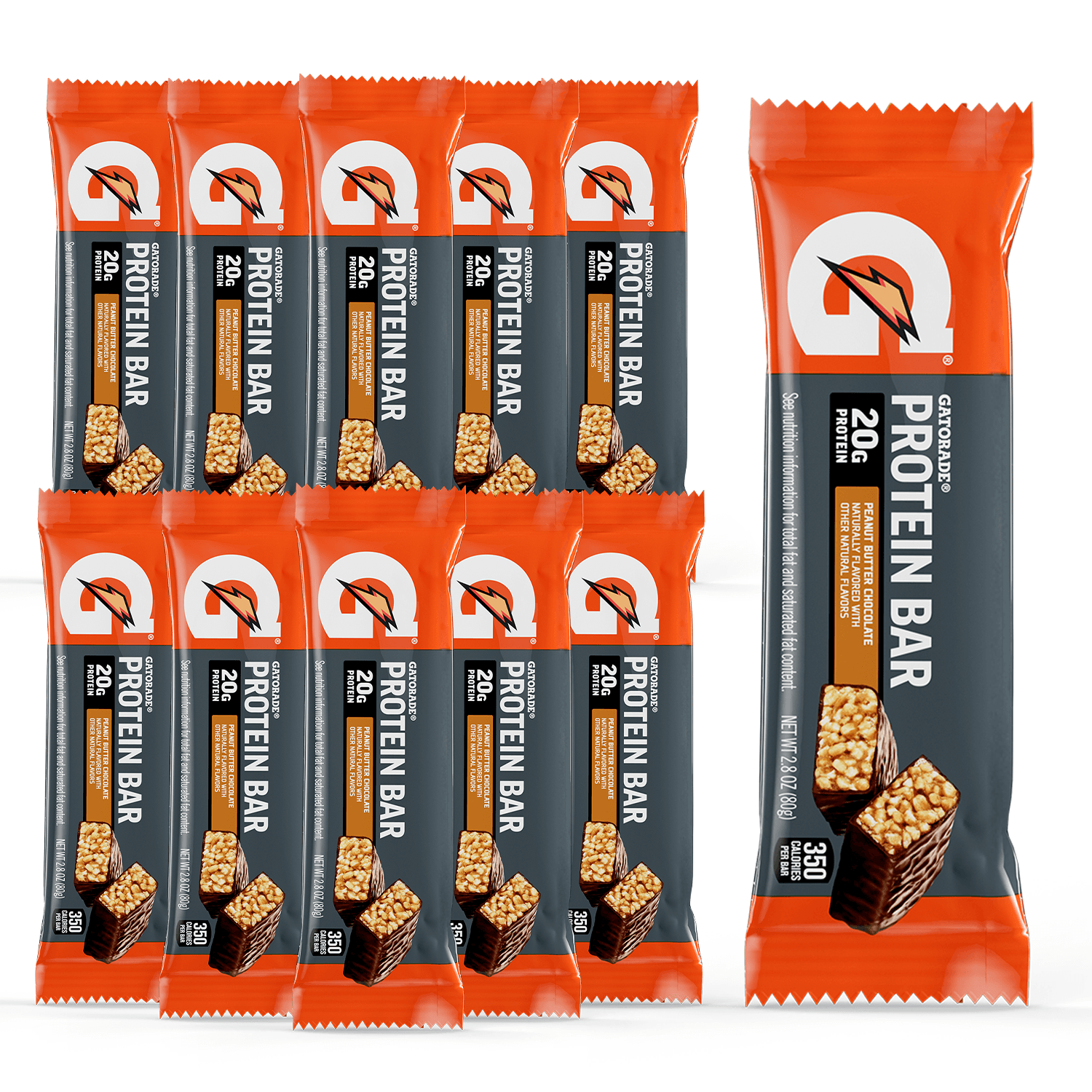 Gatorade Protein Bars Peanut Butter Chocolate, 12 pack,