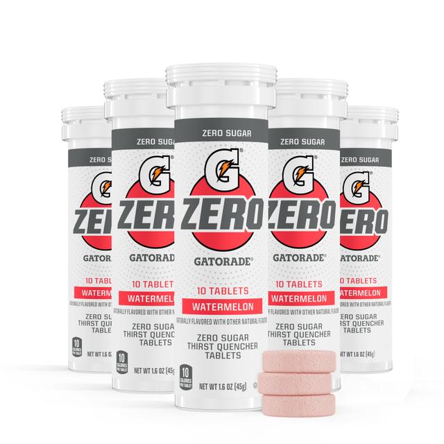 Gatorade Zero Tablets, Watermelon, 8 tubes