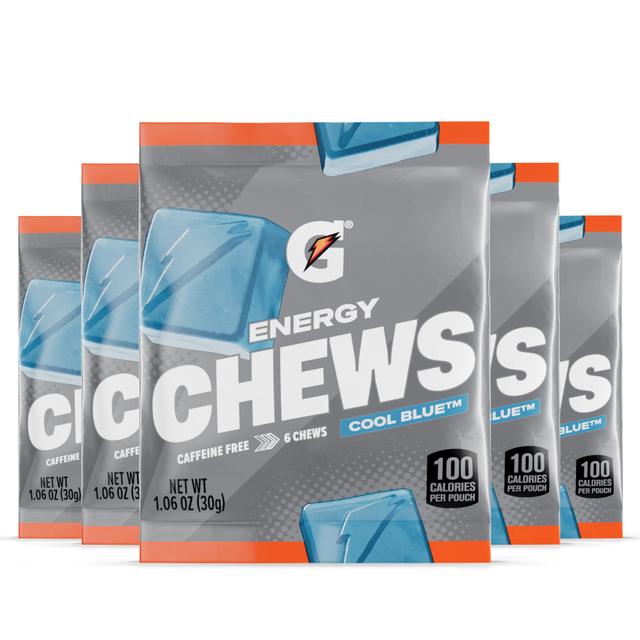 160+ Gatorade Energy Chew Pouches, Cool Blue