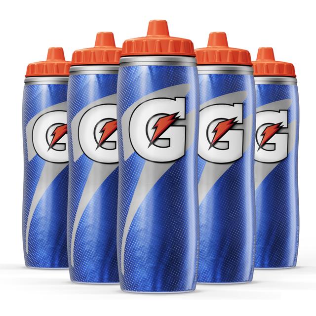 25+ Insulated Squeeze Water Bottles, 30oz, Royal Blue