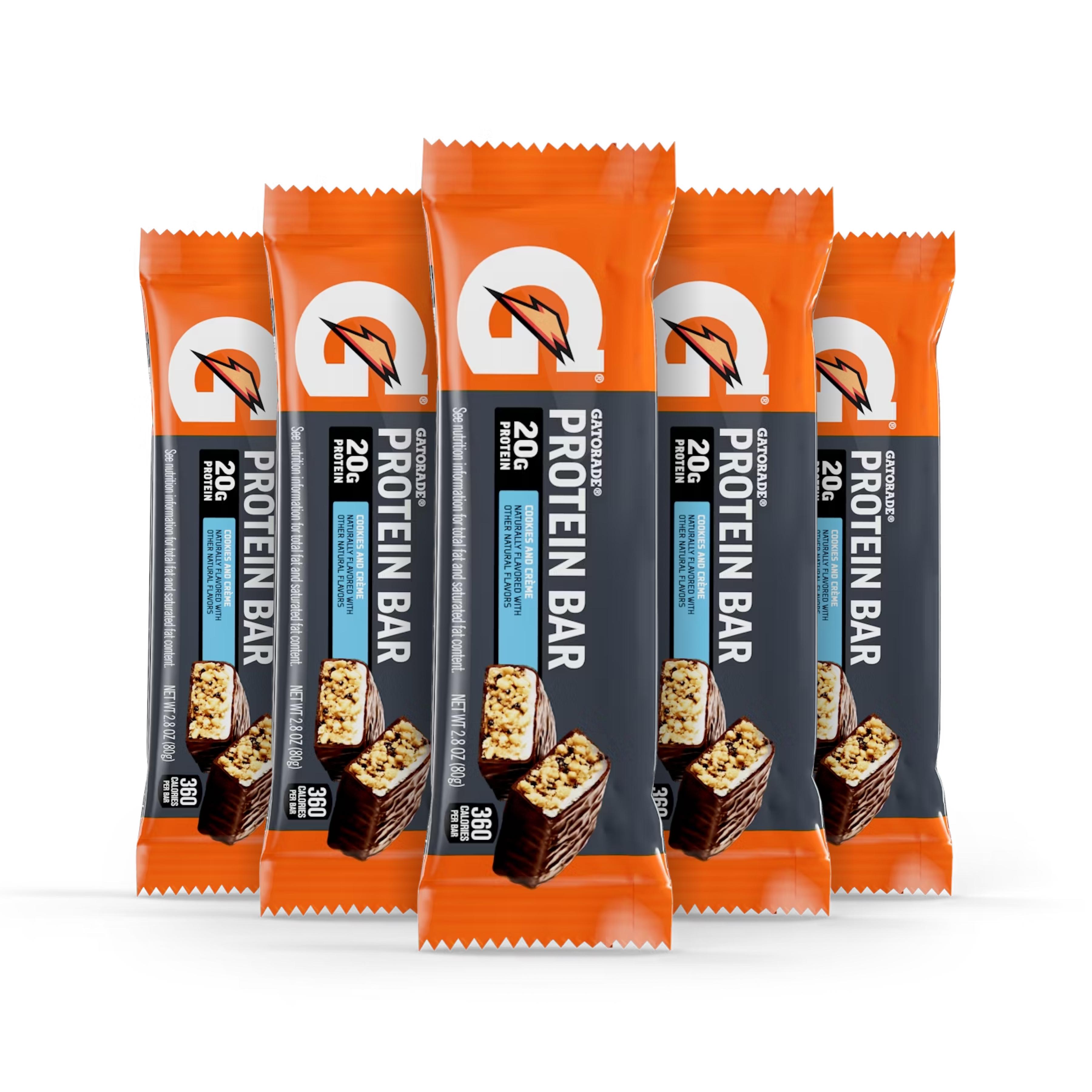 Gatorade Protein Bars Cookies &amp; Creme, 12 pack,