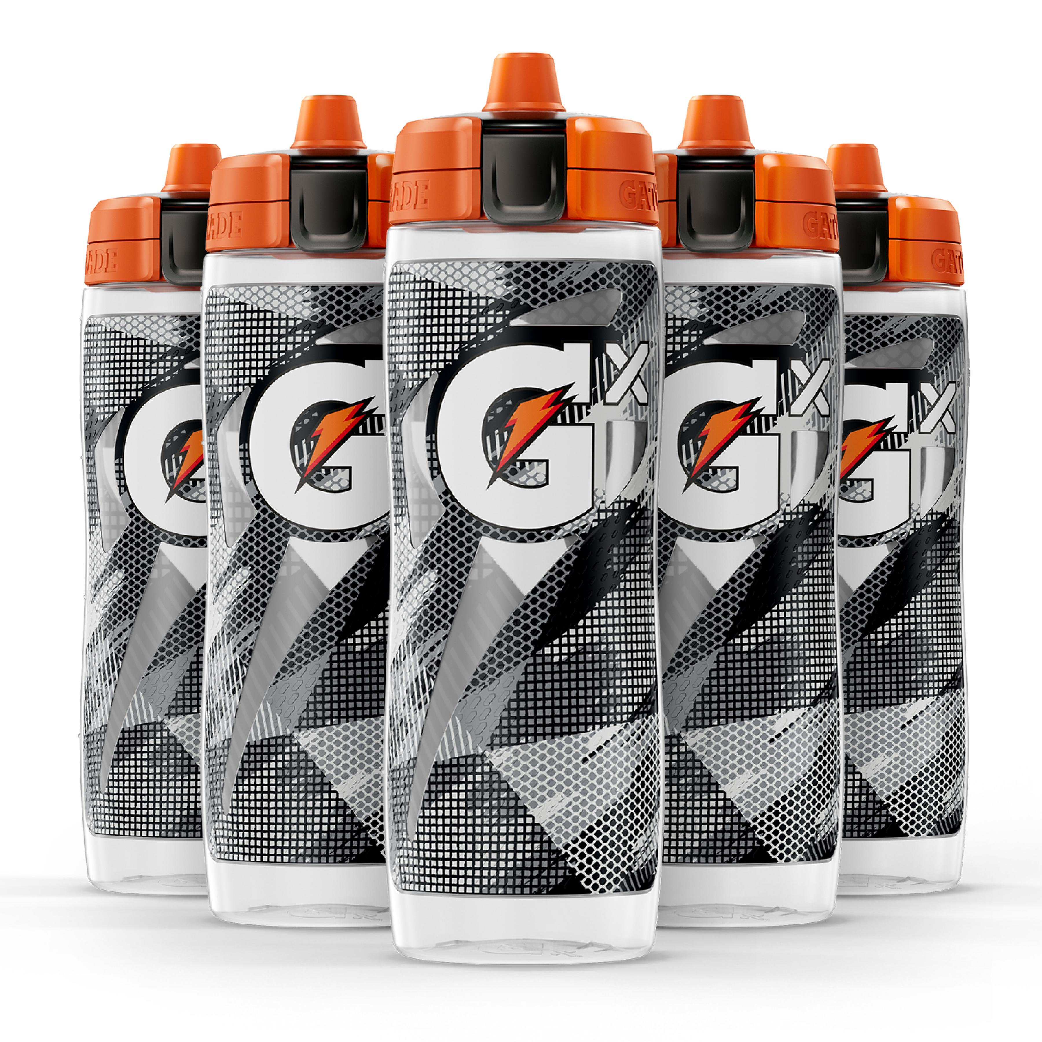 20+ Gx Clear Patterned Water Bottles, 30oz, Smoke
