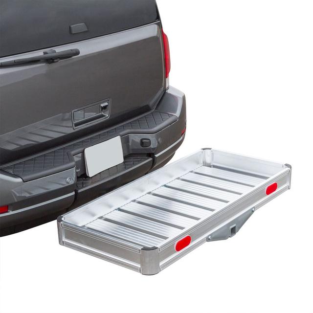 550 lb Capacity 49-1/8" Aluminum Tray Premium Cargo Carrier with Ramp,  by Elevate Outdoor ACC-550