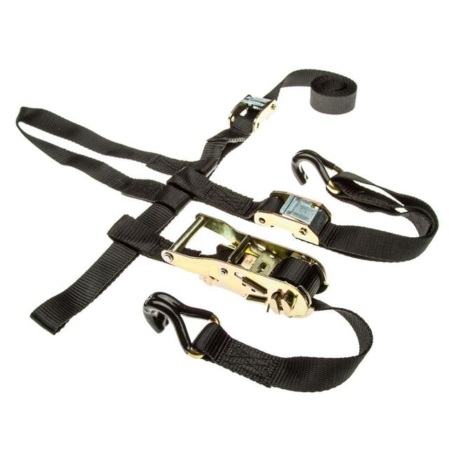 Single ATV/UTV Wheel Anchor Bonnet Ratcheting Tie-Down Straps
