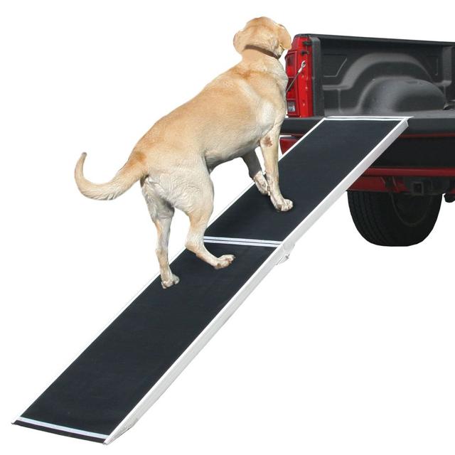 Lucky Dog 7' Extra Wide Folding Dog Ramp