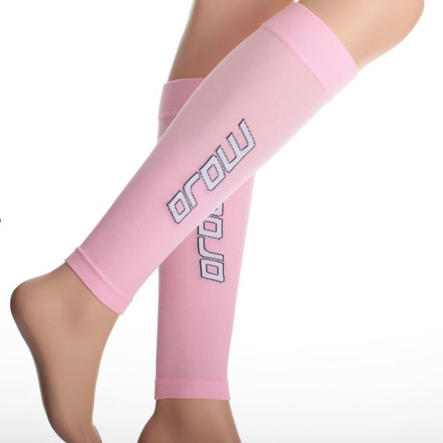 Mojo 20-30mmHg Firm Support Pink Small Men and Women's Compression Calf Sleeves - A605Pink1