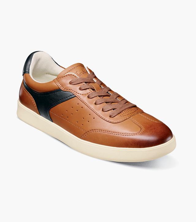 Florsheim Shoes Pace T-Toe Lace Up Sneaker Cognac Multi Size 8.5