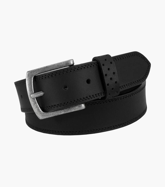 Florsheim Shoes Jarvis Genuine Leather Belt Black CH Size 36
