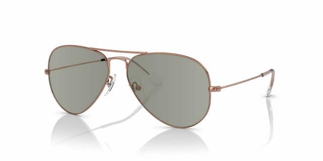 Ray-Ban RB3025 - Large Metal Aviator Prescription Sunglasses, In Rose Gold