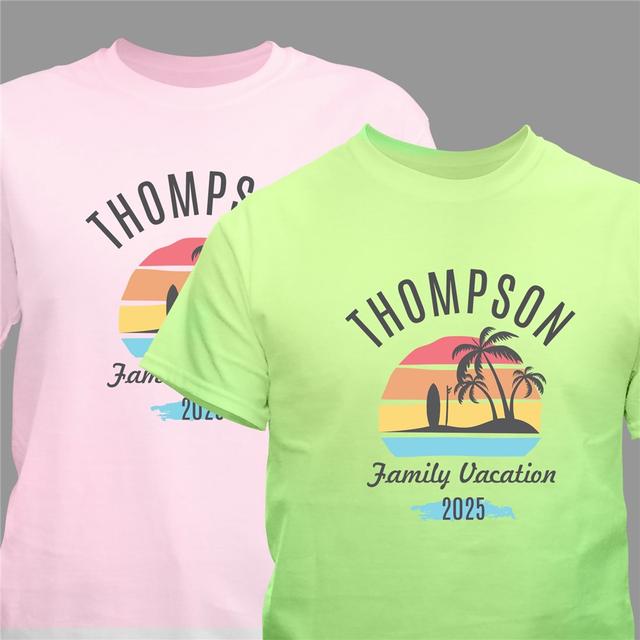 Personalized Family Vacation T-Shirt