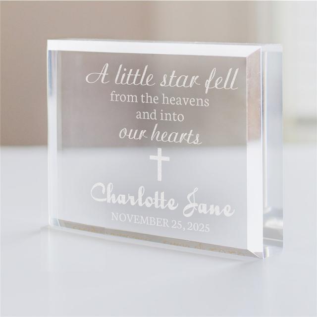 Personalized Baptism Keepsake For Baby