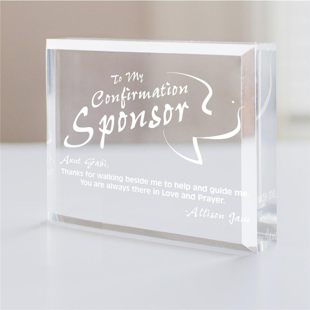 Confirmation Sponsor Keepsake