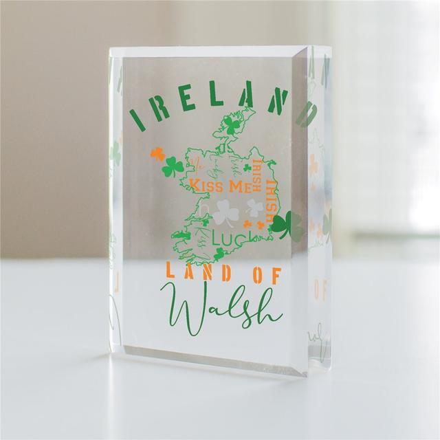 Personalized Ireland Land of Word Art Keepsake