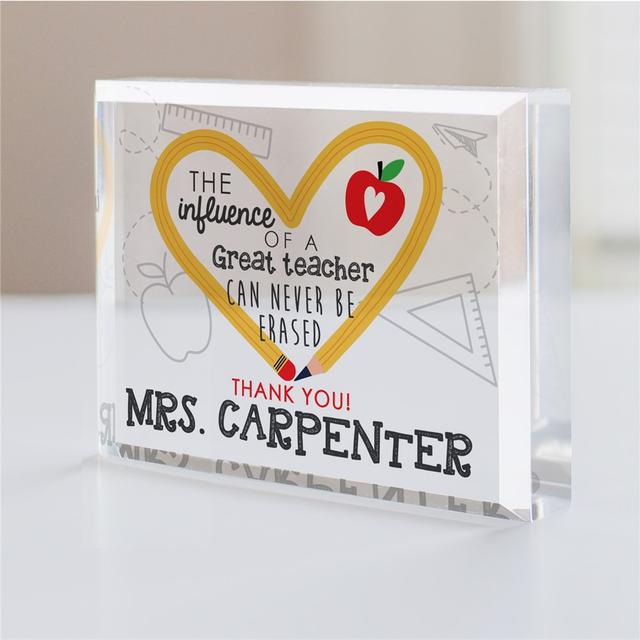 Personalized Influence of a Teacher Acrylic Keepsake
