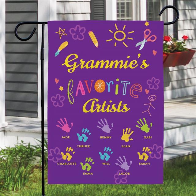 Personalized My Favorite Artists Garden Flag