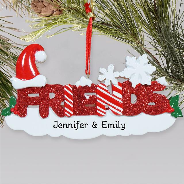Friends Personalized Christmas Ornament