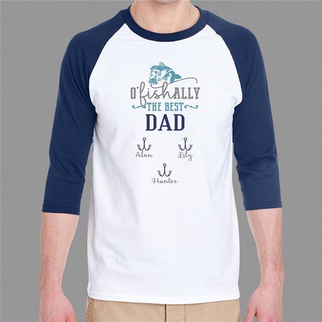 Ofishally The Best Personalized Raglan Shirt