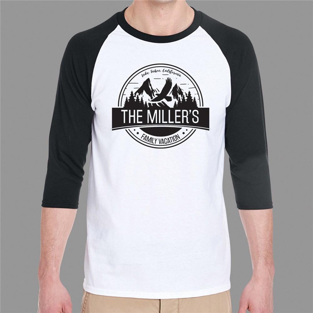 Personalized Family Vacation Raglan Shirt