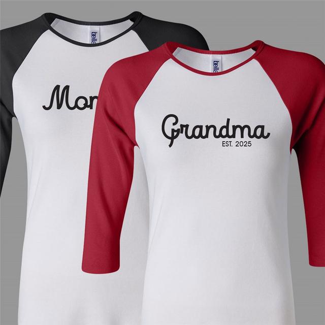 Personalized Mama Established Raglan Shirt