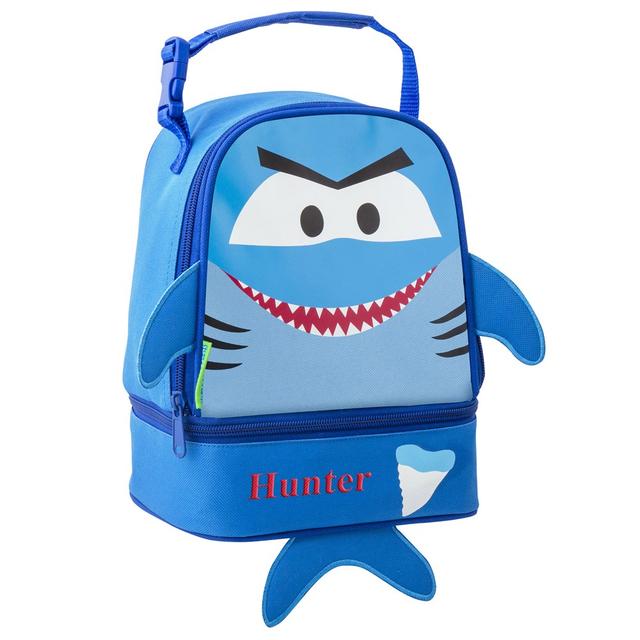 Embroidered Shark Personalized Lunch Box