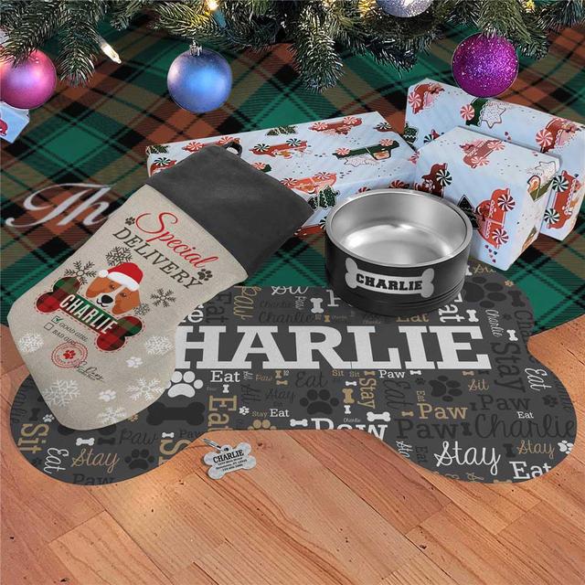 Personalized Dog Stocking Gift Set