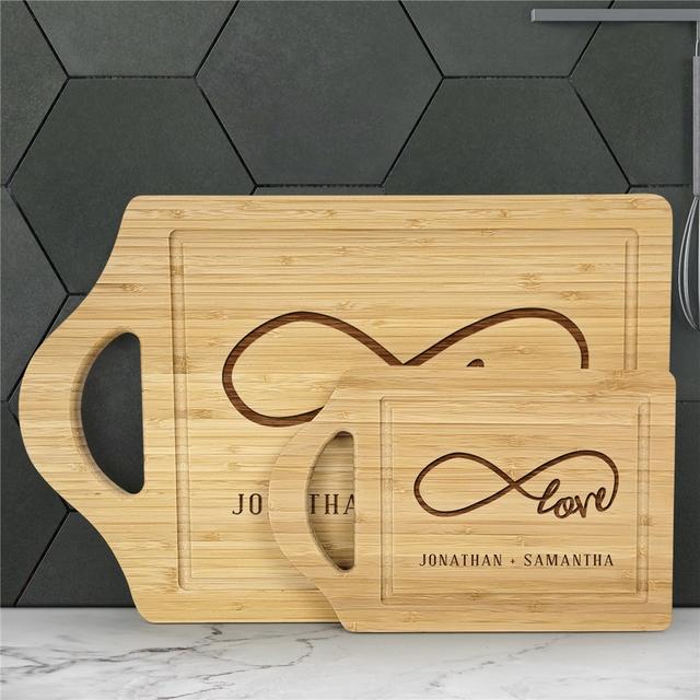 Engraved Love Infinity Cutting Board