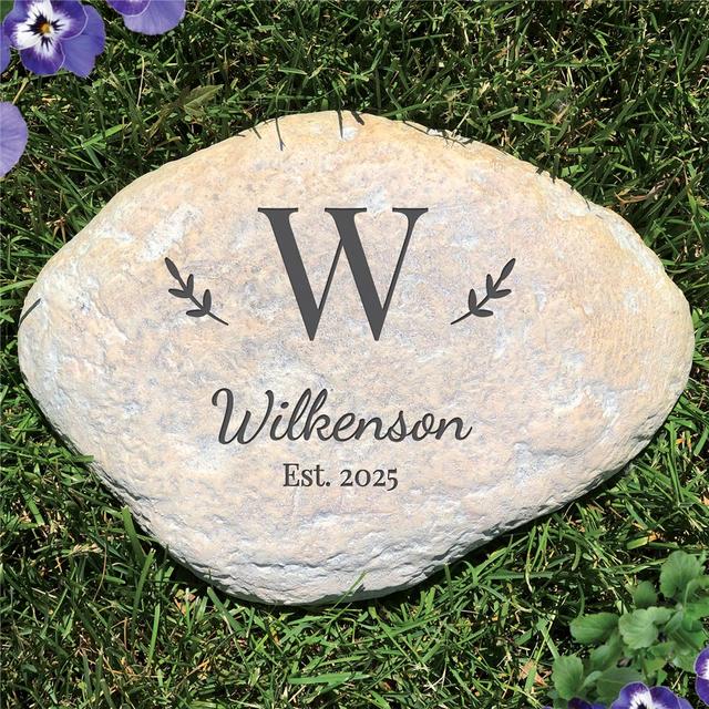 Family Initial Garden Stone