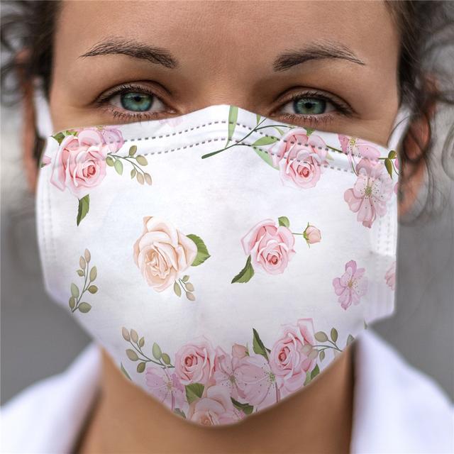 Floral Pattern Face Mask