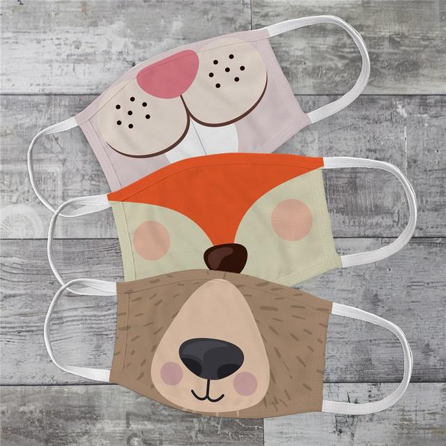 Personalized Cute Animal Face Youth Face Mask