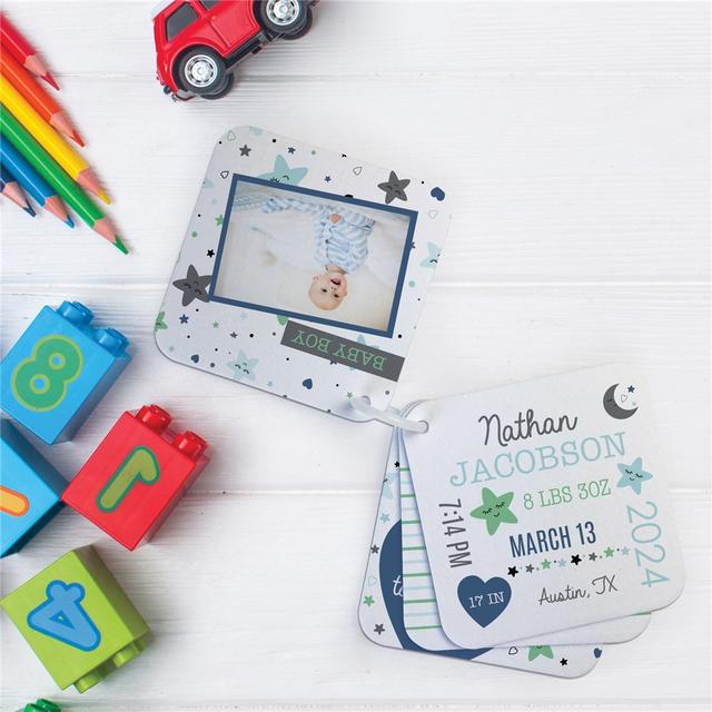 Personalized Welcome Baby Boy Felt Picture Book