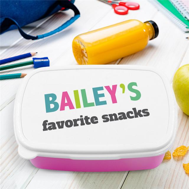 Personalized Snack Lunch Box