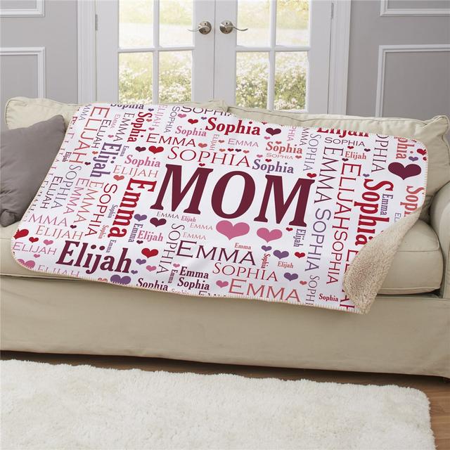 Mom Word-Art Sherpa