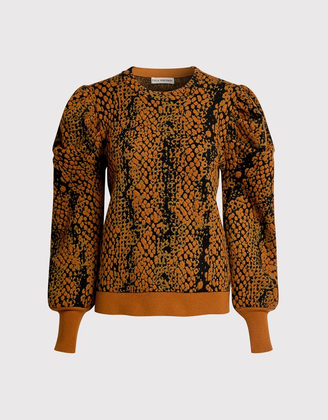 Ulla Johnson Gemma Python Jacquard Sweater - M