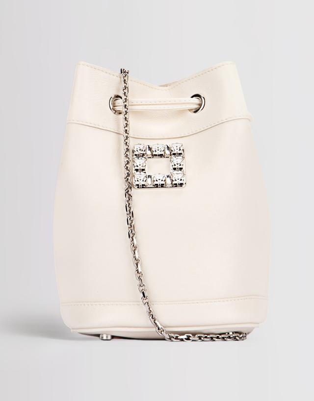 Roger Vivier TrÃÂ¨s Vivier Calfskin Chain Bucket Bag