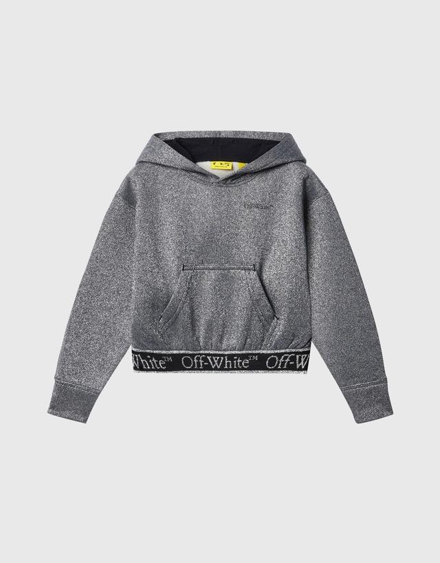 Off-White Kids Logo Printed Cropped Hoodie - Year 10