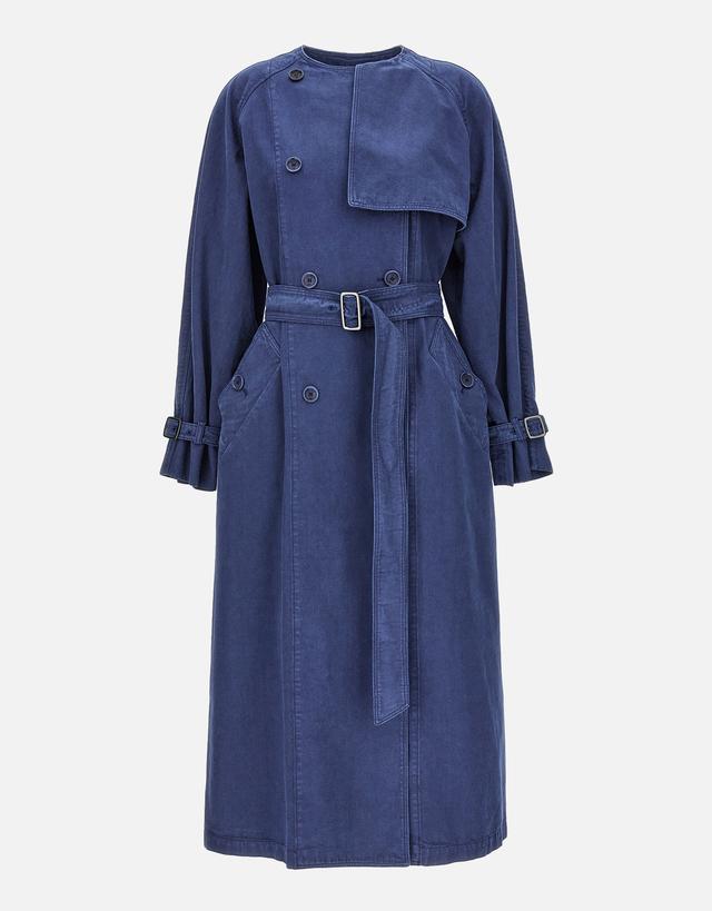 Max Mara Calao Cotton Double-Breasted Trench Coat - IT 38