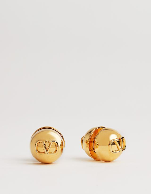 Valentino Garavani Vlogo Metal Earrings