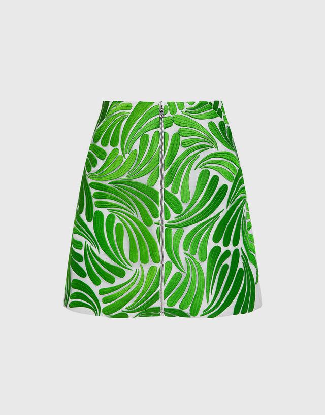 Markus Lupfer Dora Embroidered Mini Skirt - XS