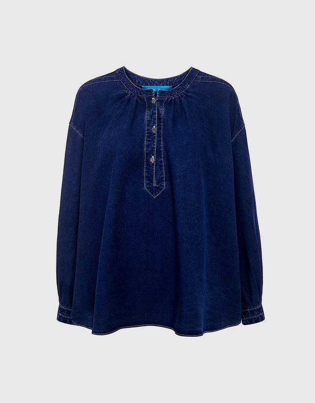 M.i.h Jeans Oldfield Peasant denim top - M