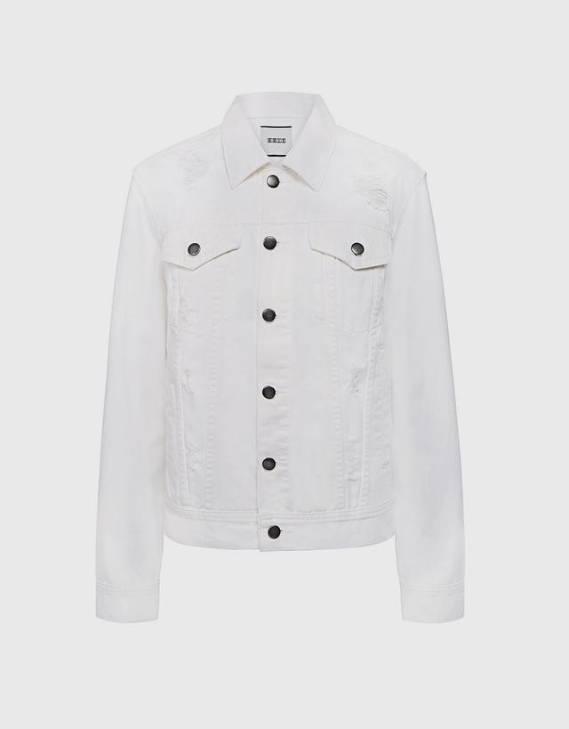 Edit Distressed Boyfriend Denim Jacket - XS