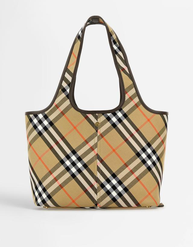 Burberry Small Canvas Check Shoulder Bag