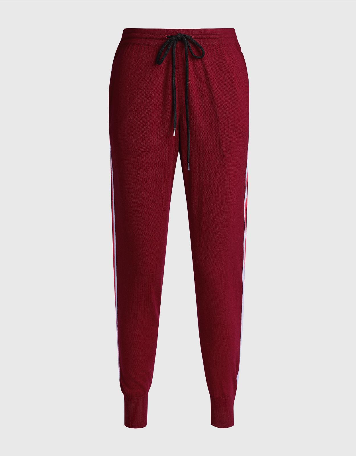 Markus Lupfer Wool Stripe Knitted Track Pants - M
