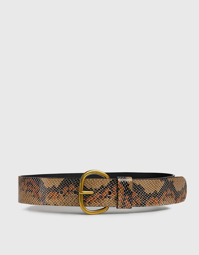 Rachel Comey Cowhide Estate Snake-print Thin Belt - XS